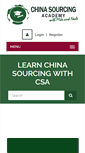 Mobile Screenshot of chinasourcingacademy.com
